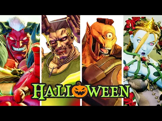 sfv - all halloween dlc costumes!
